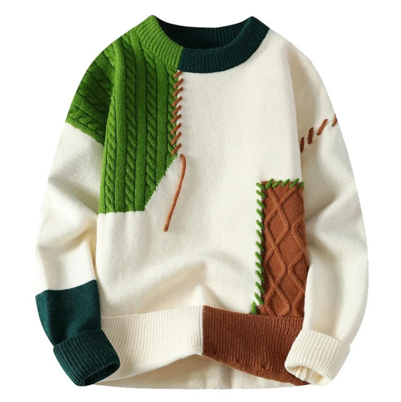 Ariane Stylish Patchwork Sweater